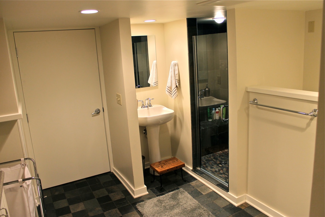 Basement Bathroom in Victorian Home